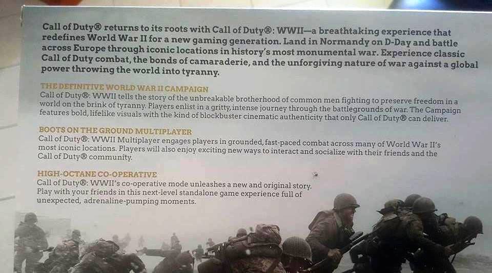 Material de marketing vazado de Call of Duty: WWII trouxe muitas informações.