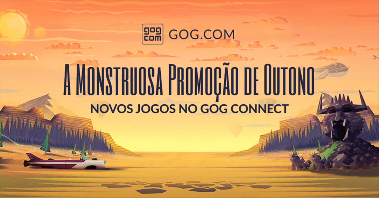 A Monstruosa Promoção de Outono do GOG já começou trazendo títulos com 90% de desconto e jogos gratuitos.
