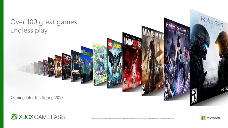 Com 100 jogos mensais, Xbox Game Pass será semelhante à Netflix, porém via download, não streaming.