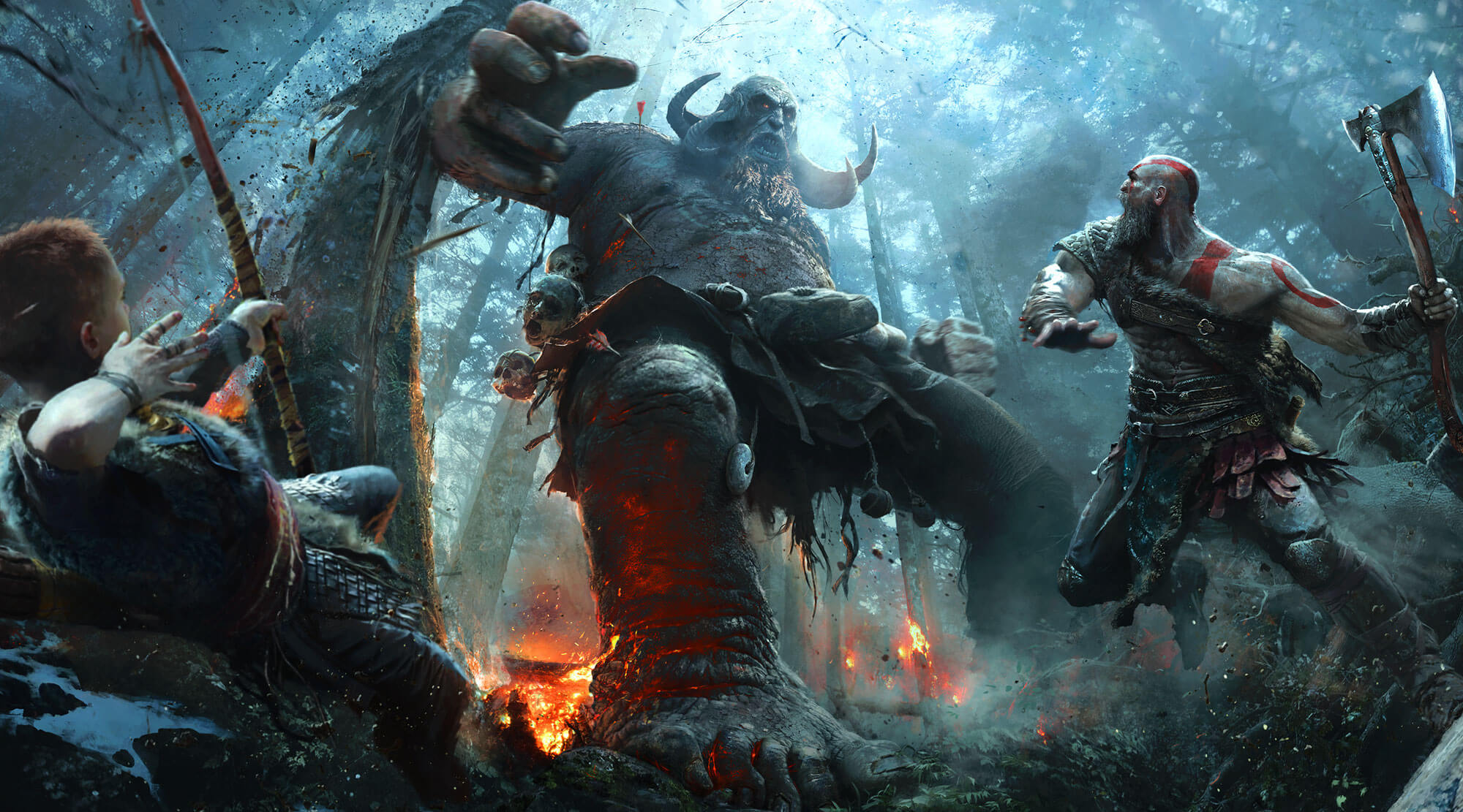 A conturbada vida de Kratos foi mostrada mais uma vez na apresentação da Sony na E3.