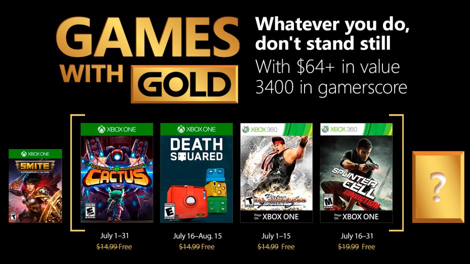 Xbox Games With Gold - Jogos gratuitos julho 2018